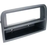 ACV Adaptateur de façade 1-DIN avec vide poche compatible avec Fiat Croma noir