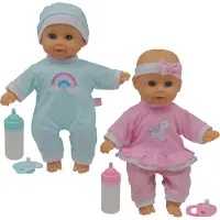 Happy Friend Twin Baby dolls 30cm (504221)