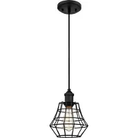 WESTINGHOUSE Suspension Nathan noir mat avec 1 source lumineuse