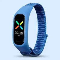 Cover-Discount OPPO Band - Bracelet en nylon bleu (Nylon), Sangles de montre, Bleu