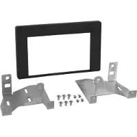 ACV Plaque de façade 2-DIN compatible avec Toyota Aygo X 04/2022-2023 noir mat
