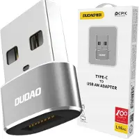 Dudao Adapter L16ac Usb-c To Usb (black)