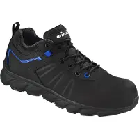 Wica Chaussure de sécurité VEZZO Gr.45W.10,5 noir/bleu S3 SRC EN20345 Action-Nubuk