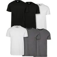 Urban Classics T-Shirt gris / noir / blanc