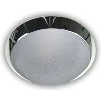 Niermann Standby Niermann E27 plafonnier verre parchemin, chrome, 30cm, Made in Germany (E27)