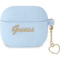 GUESS Gua3Lschsb Airpods 3 Coverniebieski/Blue Silicone Charm Heart Collection