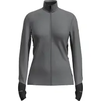 Icebreaker Descender Full Zip Sweatshirt Gris S Femme