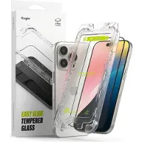 Ringke Easy Slide Tempered Glass (2 pcs, Apple iPhone 16 Pro Max), Téléphone portable : film de protection, Transparent