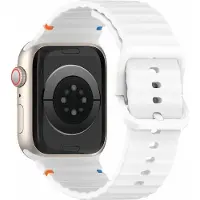 Cover-Discount Apple Watch 42/41/40mm - Bracelet sport en silicone de remplacement (Silicone), Sangles de montre, Blanc