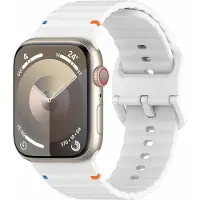 Cover-Discount Apple Watch 42/41/40mm - Bracelet sport en silicone de remplacement (Silicone), Sangles de montre, Blanc