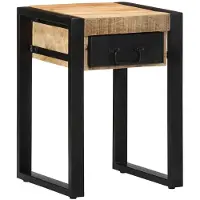 vidaXL Table d'appoint 35x35x50 cm bois massif de manguier brut
