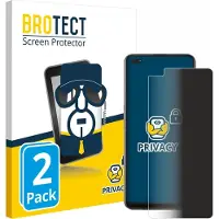 BROTECT Protection Anti-Espion (Oppo Reno 4 Z 5G), Téléphone portable : film de protection, Bleu