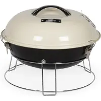 Livoo Barbecue à charbon 38cm beige - - DOC301 -