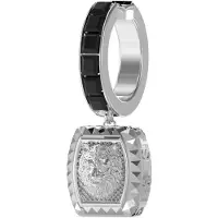GUESS Lion King Earrings Argenté Homme