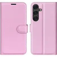 Screen Guard Professional Étui en cuir Leather Guard (Samsung Galaxy S25), Coque pour téléphone portable, Rose, Noir