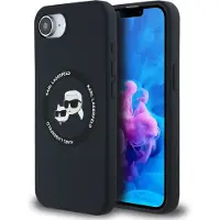 Karl Lagerfeld Karl&choupette Heads Magsafe Iphone 16e Phone Case Noir