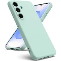 Screen Guard Professional Liquid Silicone Case Hülle (Samsung Galaxy S25+), Coque pour téléphone portable, Turquoise