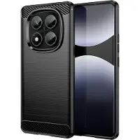 Screen Guard Professional Hülle Carbon Brushed Soft TPU (Xiaomi Redmi Note 14 Pro), Coque pour téléphone portable, Noir