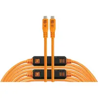 Tether Tools TetherPro Optima 10G USB-C, 31' (9,4m), orange droit