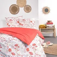 TODAY Housse de couette Spring Corail 220 x 240 cm 3 pièces