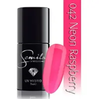 Semilac UV Hybrid Tropical Drinks vernis à ongles gel teinte 042 Neon Raspberry 7 ml