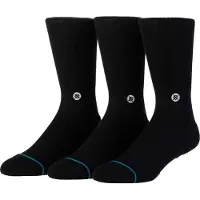 Stance Icon Socks 3 Pairs Noir EU 47-50 Homme