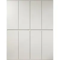 Trendteam Nevada armoire de rangement 8 portes blanc.