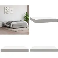 vidaXL Matelas à ressorts ensachés gris clair 140x190x20 cm Tissu - Matelas à ressorts ensachés - Matelas - Meubles de chambre à coucher