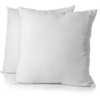 HOME LINGE PASSION Lot De 2 Taies D'oreiller - - 63 X 63 Cm - Blanc