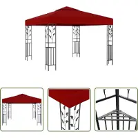 The Living Store Pavillon 3x3 m Weinrot
