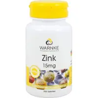 WARNKE zinc 15 mg comprimés, 250 comprimés