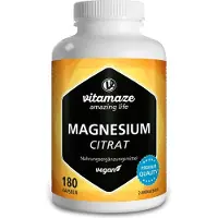 Vitamaze GmbH Citrate de magnésium 360 mg gélules végétaliennes 180 pc