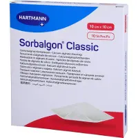 Sorbalgon Classic 10 x 10 cm Compresses d'alginate de calcium 10 pc(s) Bandage(S)