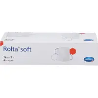 Rolta SOFT bandage en coton 3m x 15cm, 4 pièces