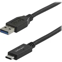 StarTech.com .com Câble de Charge USB-A vers USB-C de 1m, USB 10Gbps, Charge et Synchronisation, 3A, USB-IF - Cordon de Charge USB