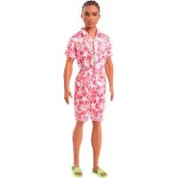 Barbie Poupée Ken Fashionista, combinaison fleurie et tongs