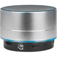 Manhattan 165327 Metallic LED-Bluetooth«-Lautsprecher silber