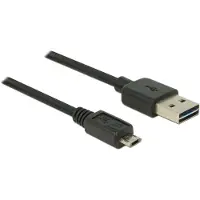 DeLOCK Câble EASY USB 2.0 A mâle micro B mâle noir - longueur : 3,00 m