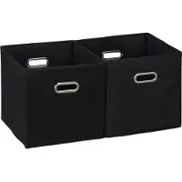 Relaxdays Boîte de rangement (27 l, 2x, 30 x 30 x 30 cm)