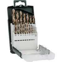 Bosch Hss-co Gripbox 1-10 Mm Metal Drill Bit 19 Units Argenté