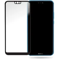 Mobilize Cadre noir Verre (Huawei P20 Lite), Téléphone portable : film de protection, Noir