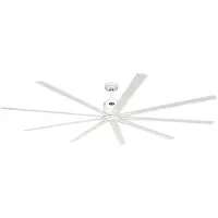 CasaFan Ventilateur de plafond très grand taille moderne DC 220 cm, laqué blanc, CASAFAN BIG SMOOTH TS