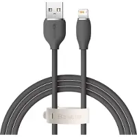 Baseus Câble Usb vers Lightning Jelly, 2.4A 1.2M (Noir)