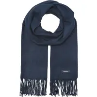 Jack & Jones Écharpe 'Solid' bleu marine / noir / blanc