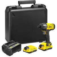 Stanley V20 Visseuse à Impacts 165Nm - Lithium 18V - 2 Batteries 1,5Ah FATMAX - SFMCF800C2K-QW