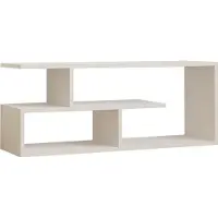 Skye Decor , Cafu- Cafu PUQ, Blanc, Meubles TV, 40x100x29,6 cm, 100% panneau de particules mélaminé