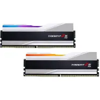 G.Skill Trident Z5 RGB - DDR5 - Kit - 32 Go : 2 x 16 Go - DIMM 288-PIN - 6000 MHz / PC5-48000 - CL32 - 1,35 V - non tamponné - non-ECC - argent métallique