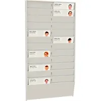 Paper Flow PAPERFLOW PB24C.02 PAPERFLOW Support mural pour cartes d'employés, 24 cases