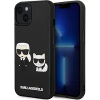 Karl Lagerfeld Coque et Choupette 3D Black, pour Apple iPhone 14 Plus, KLHCP14M3DRKC (Apple iPhone 14 Plus), Coque pour téléphone portable, Noir