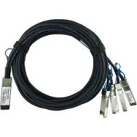 BlueOptics Ciena QSFP28-4SFP28-DAC-3M compatible BlueLAN QSFP28 DAC SC282701L3M26, Émetteur-récepteur, Noir
